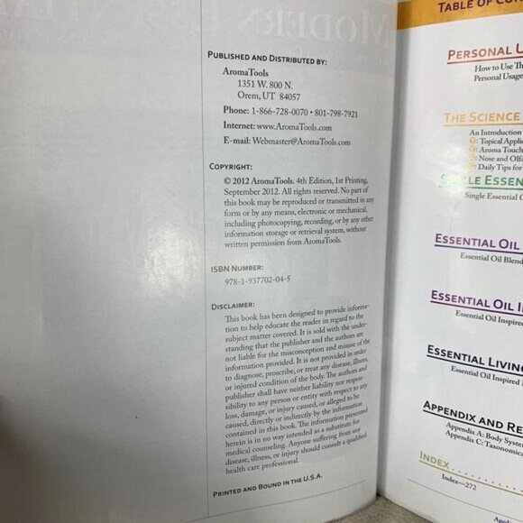 Modern Essentials A Contemporary Guide to the Therapeutic Use of Oil Book 4th Ed - Picture 5 of 9